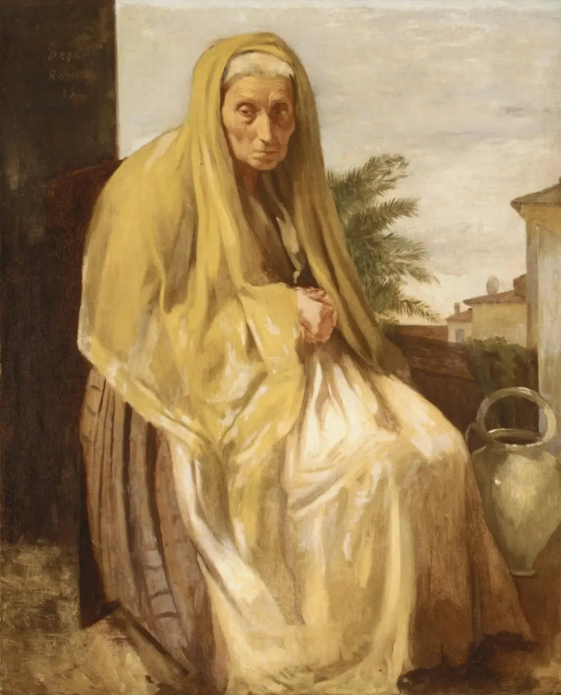 The Old Italian Woman - Edgar Degas