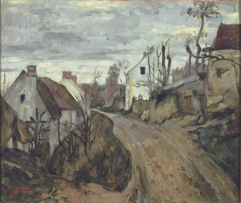 The Old Road at Auvers-sur-Oise - Paul Cézanne