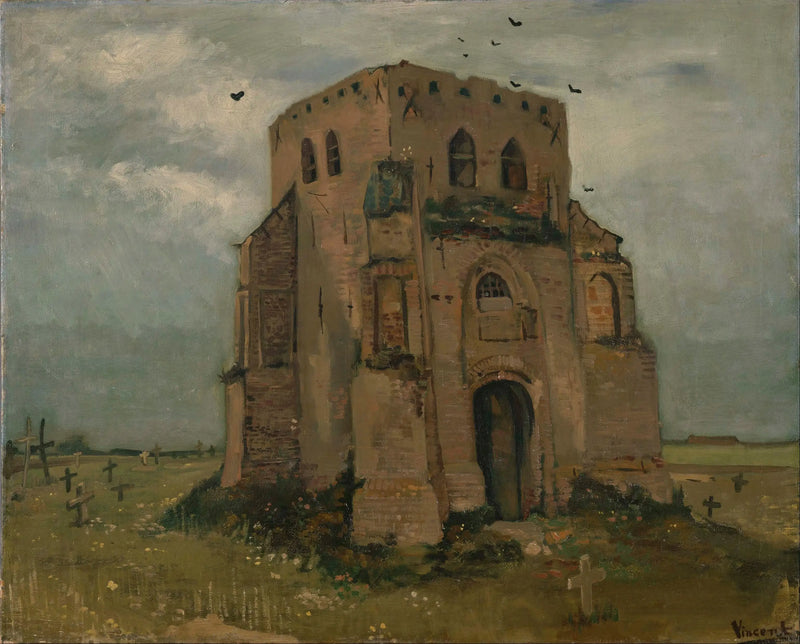 The old cemetery tower in Nuenen - Vincent van Gogh