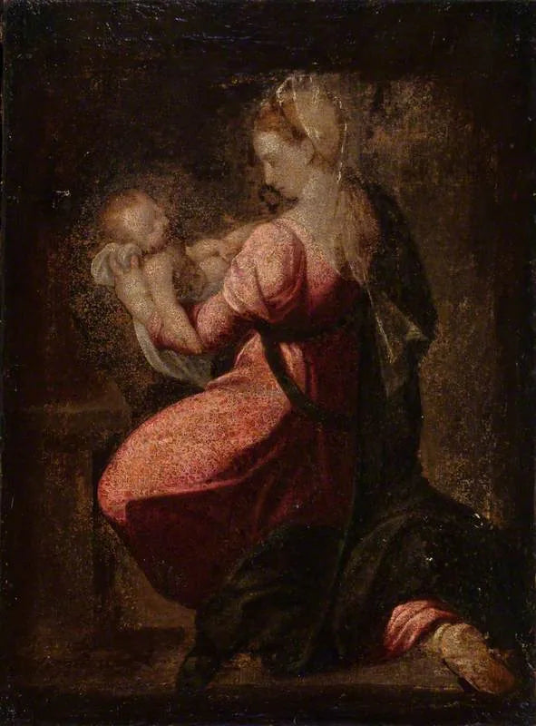 The Virgin kneeling with the Child Jesus in her arms - Francesco Salviati