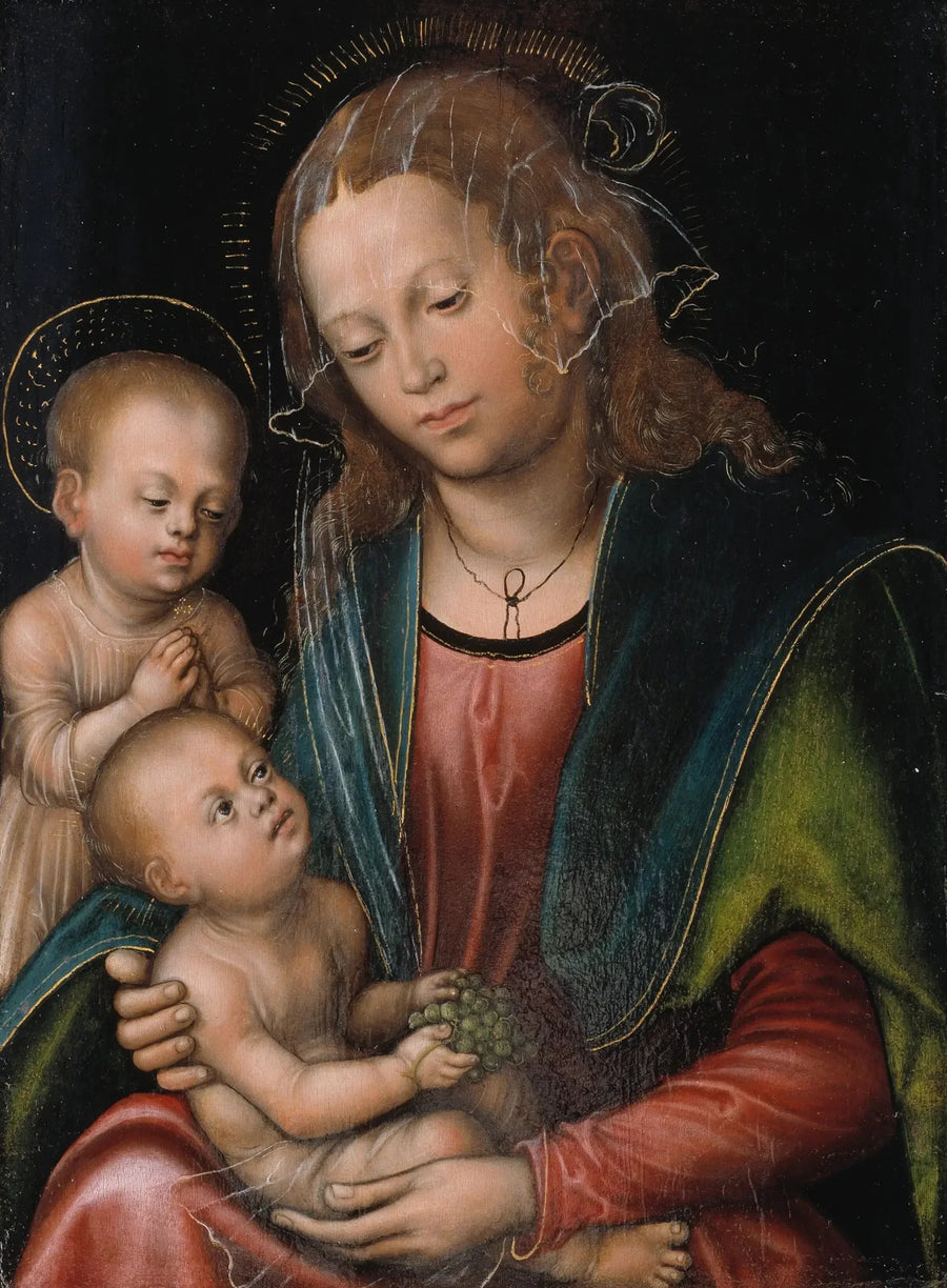 The Virgin and Child adored by the little Saint John - Lucas Cranach the Elder