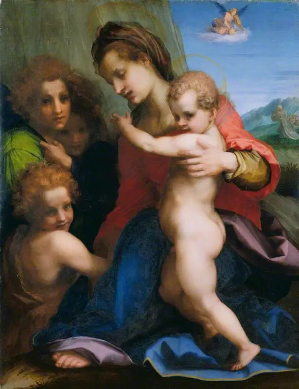 The Virgin and Child with the Baptized Child - Andrea del Sarto