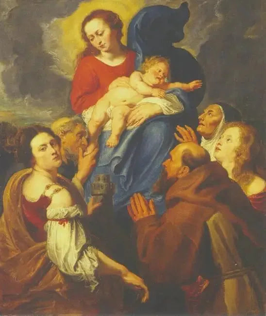 The Virgin and Child with Five Saints - Antoine van Dyck