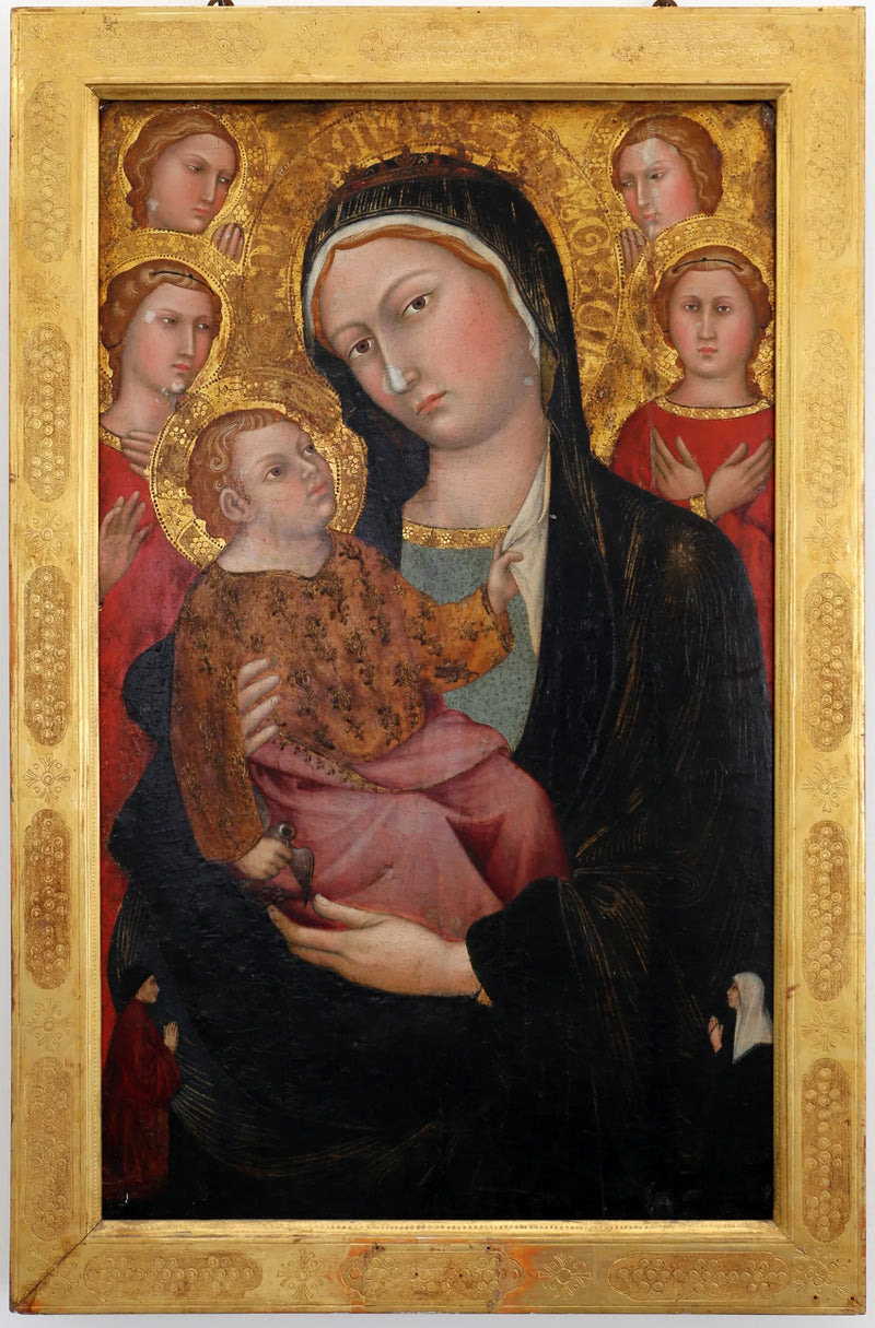 The Virgin and Child with Angels and Donors - Taddeo di Bartolo