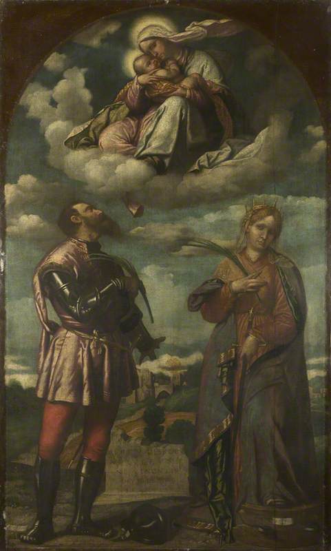 The Virgin and Child with Saints - Alessandro Bonvicino