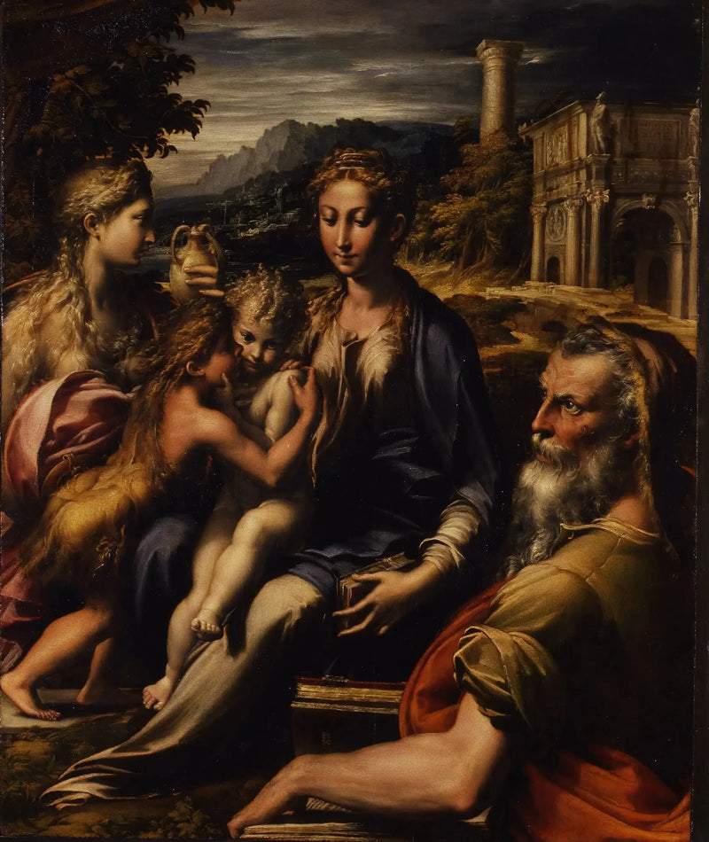 The Virgin and Child with Saints - Parmigianino