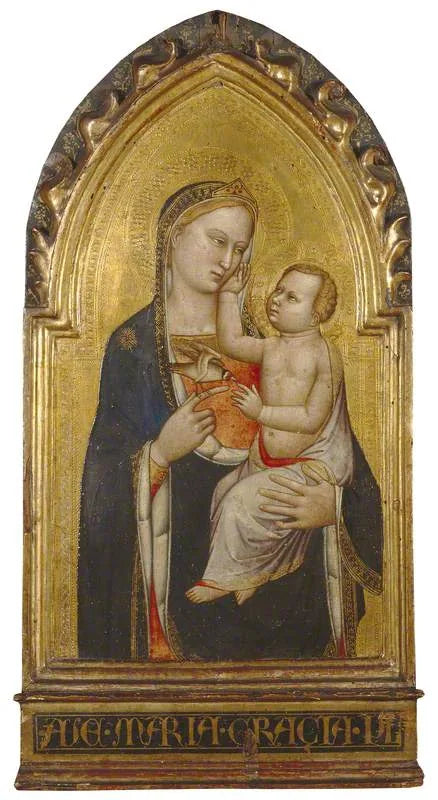 The Virgin and Child with the Goldfinch - Bernardo Daddi