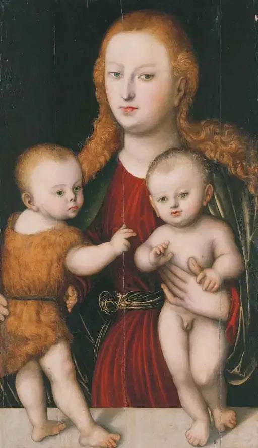 The Virgin and Child with the Young Saint John the Baptist - Lucas Cranach the Elder
