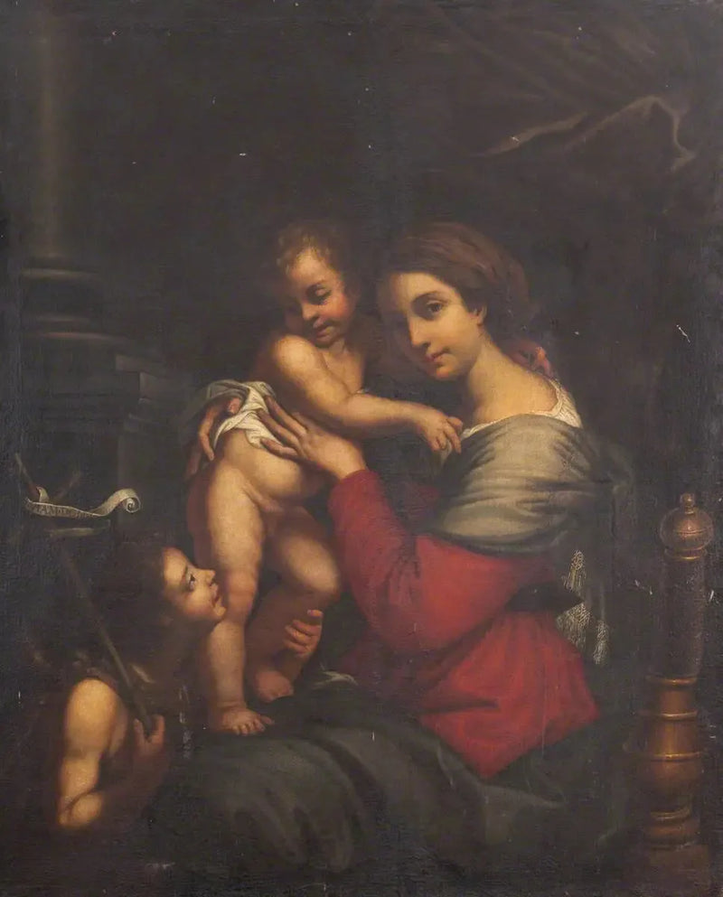 The Virgin and Child, with the young Saint John the Baptist - Pierre Mignard