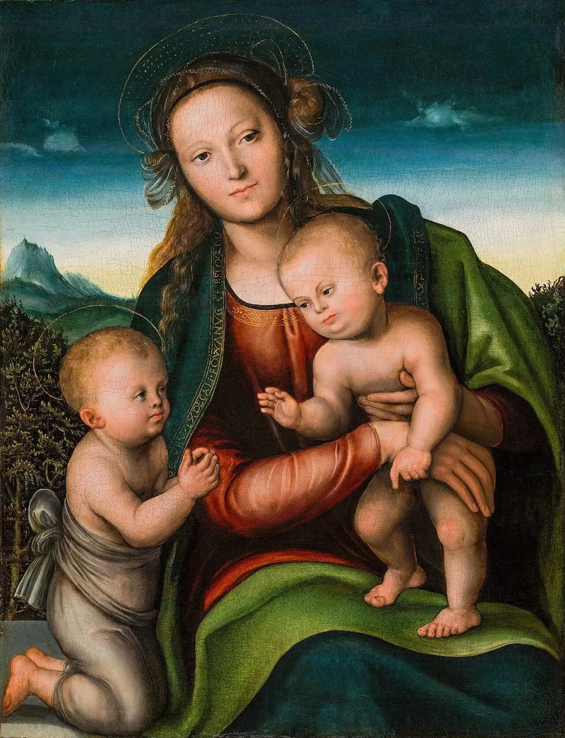 The Virgin and Child with the Little John the Baptist - Lucas Cranach the Elder