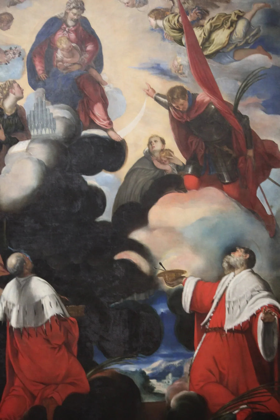 The Virgin and Child with Saints Cecilia, Marina, Theodore, Côme, and Damien - Jacopo Tintoretto