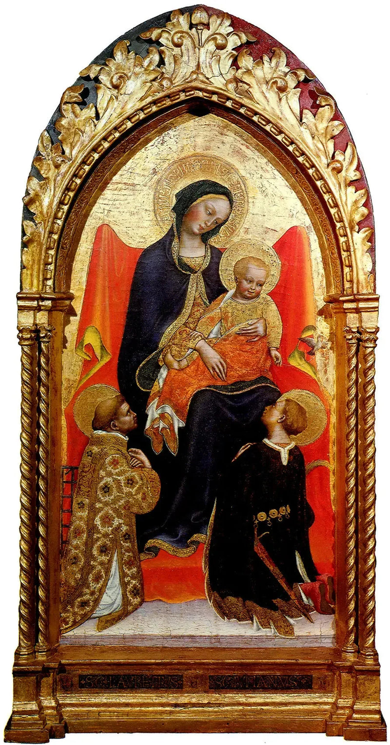 The Virgin and Child, with Saints Laurent and Julien - Gentile da Fabriano