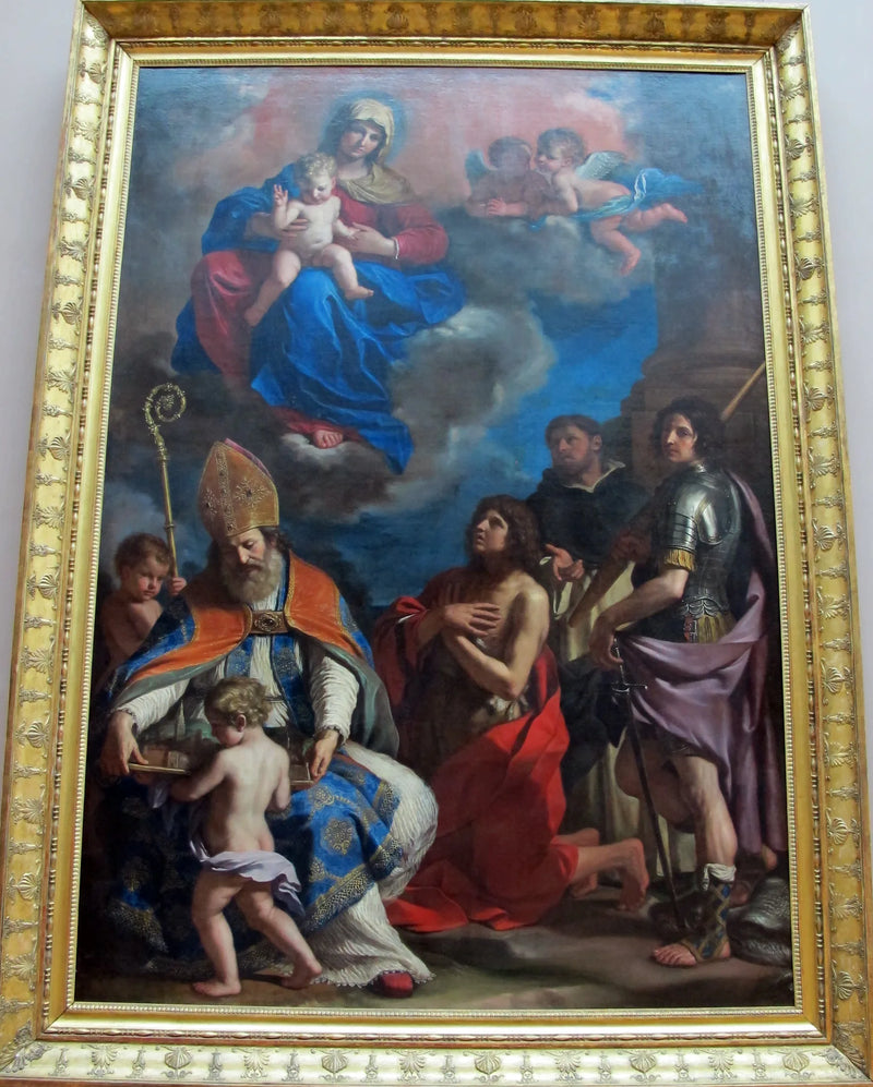 The Virgin and Child with Four Saints - Guercino