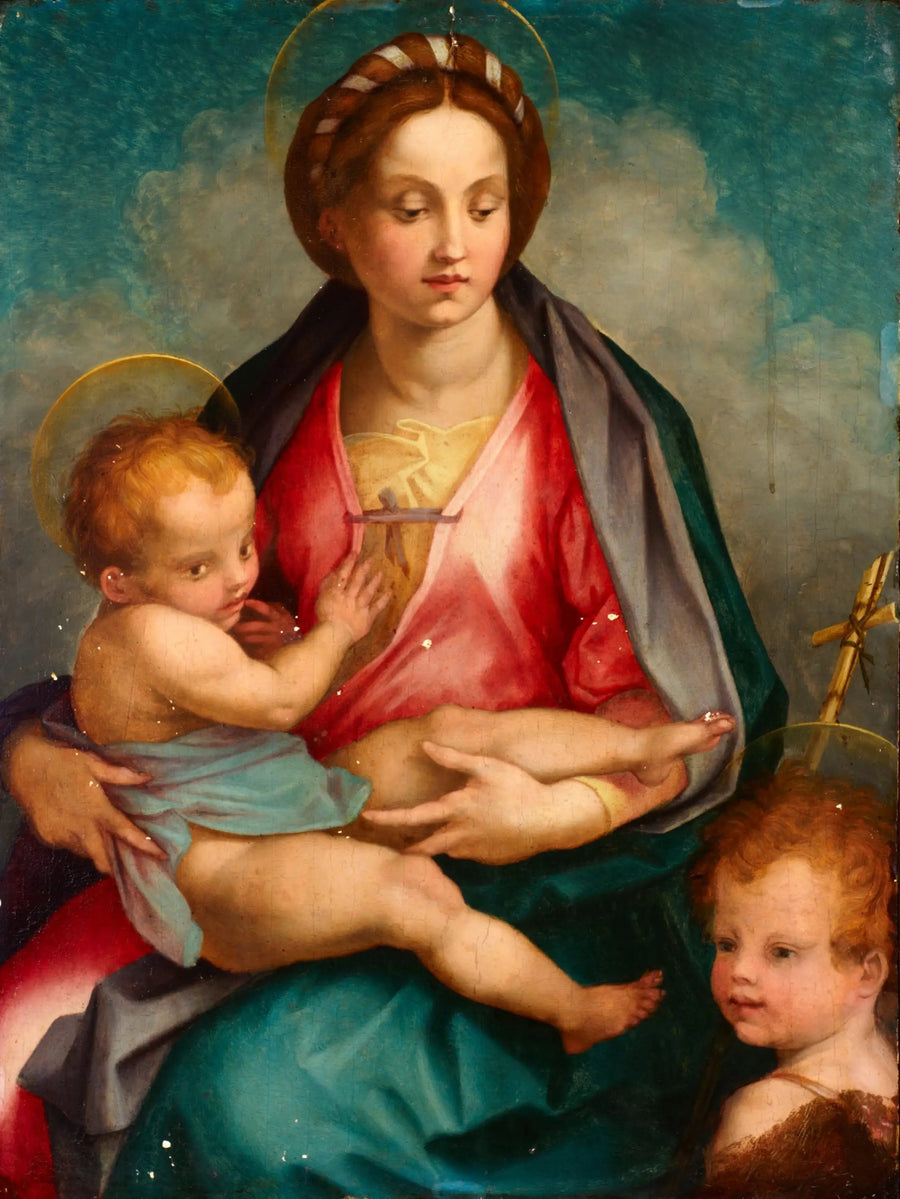The Virgin and Child with Saint John - Andrea del Sarto