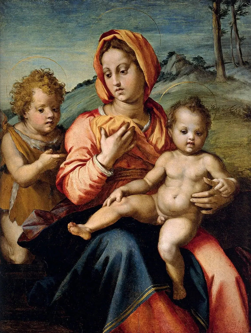 The Virgin and Child with Saint John the Baptist as a Child - Andrea del Sarto