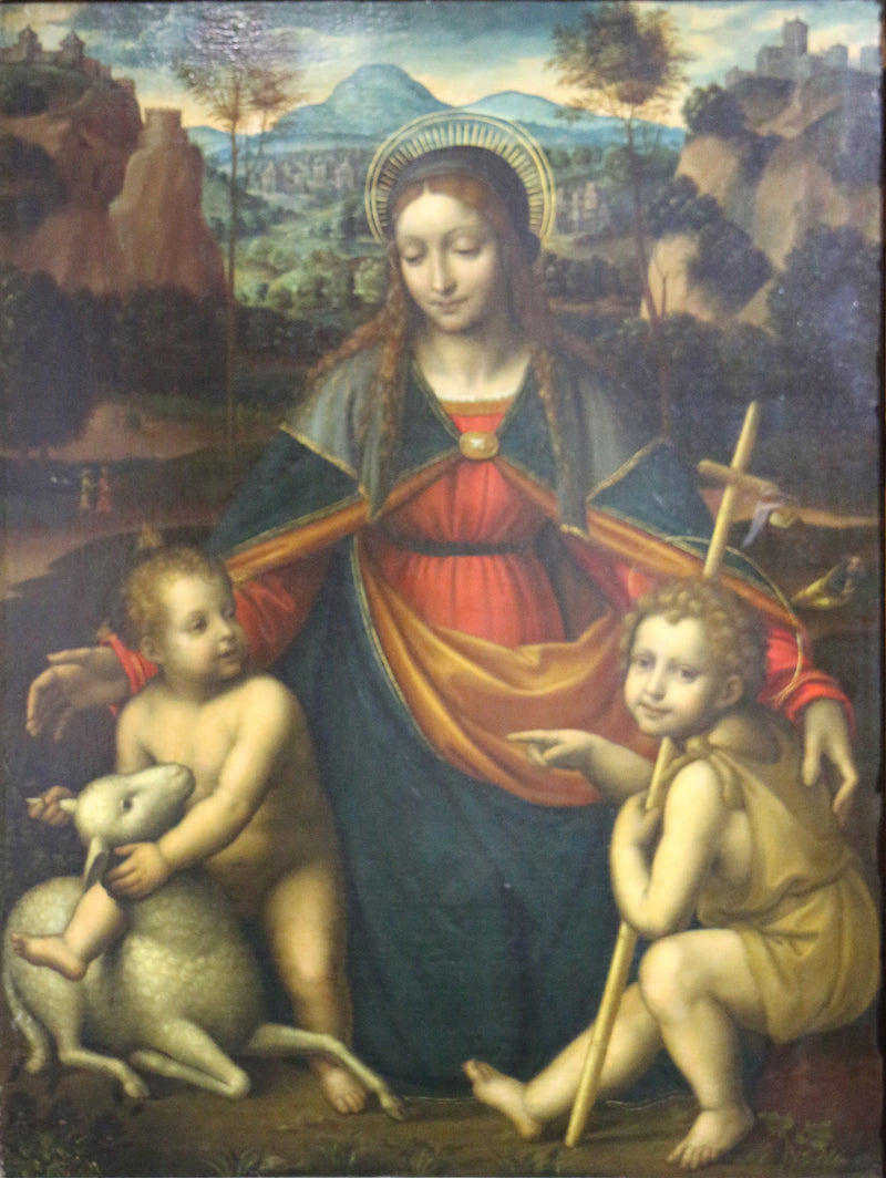 The Virgin and Child with Saint John the Baptist as a child - Bernardino Luini