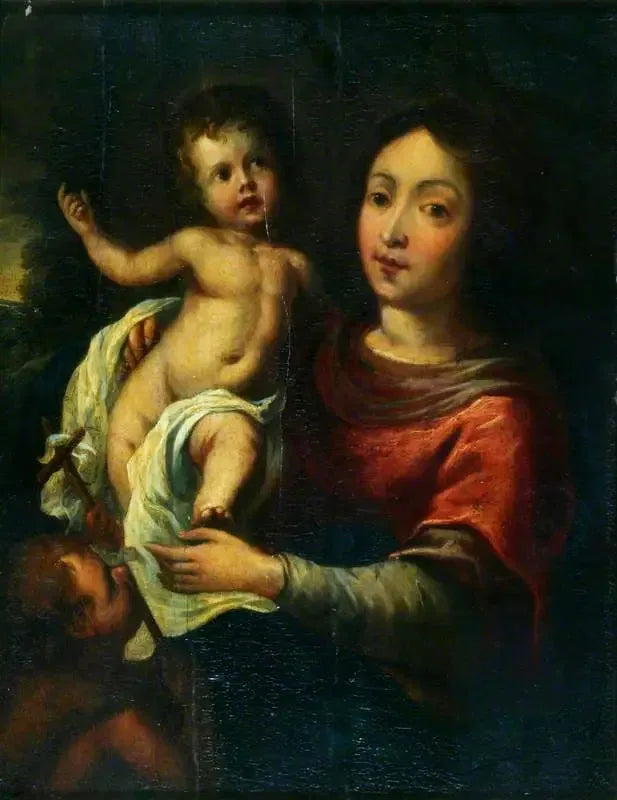 The Virgin and Child with Saint John - Bartolomé Esteban Murillo