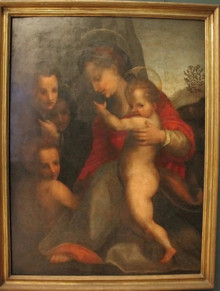 The Virgin and Child with the Infant Saint John and Angels - Andrea del Sarto