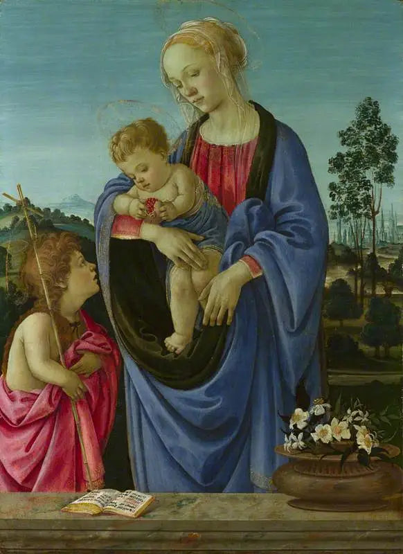 The Virgin and Child with Saint John - Filippino Lippi