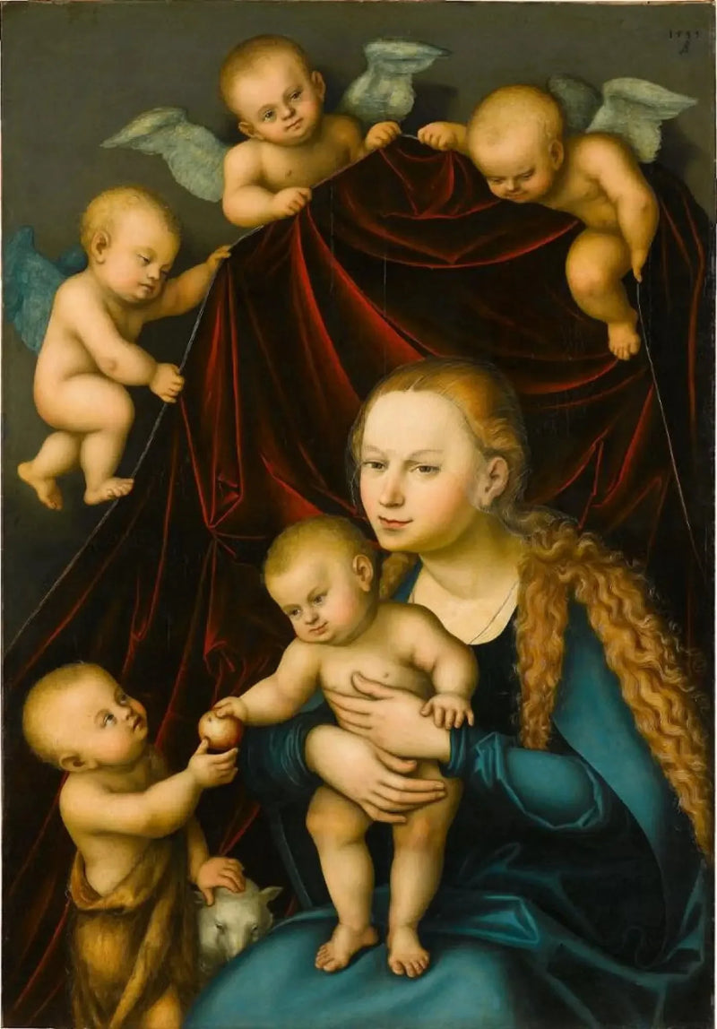 The Virgin and Child with Saint John the Child - Lucas Cranach the Elder
