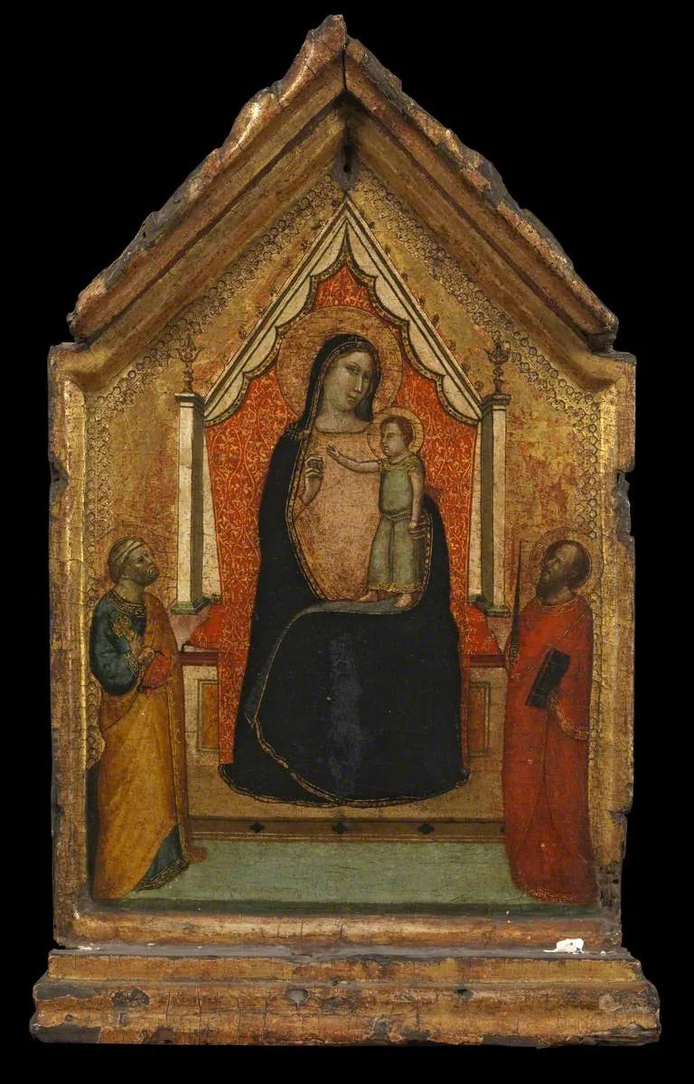 The Virgin and Child with Saint Peter and Saint Paul - Bernardo Daddi