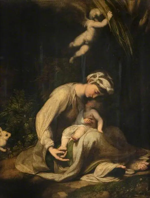 The Virgin and Child with a Rabbit - Antonio da Correggio