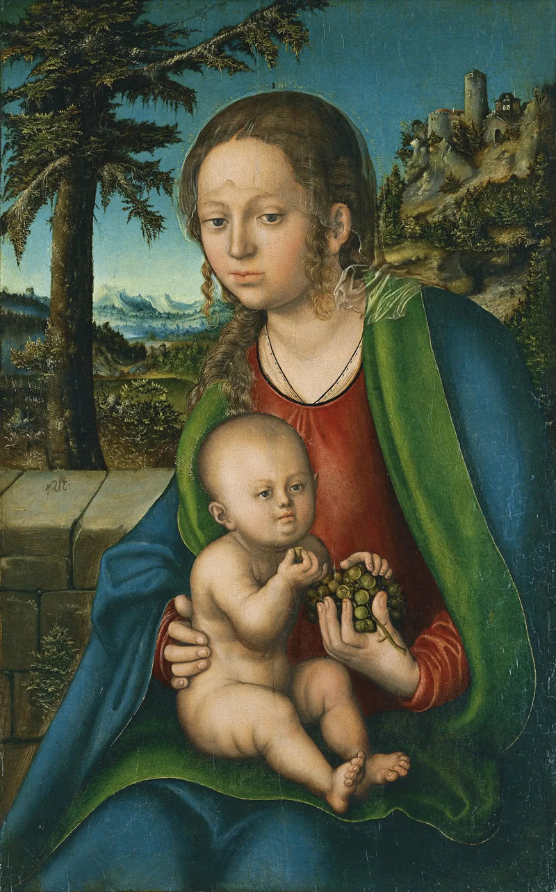 The Virgin and Child with a Grapevine - Lucas Cranach the Elder