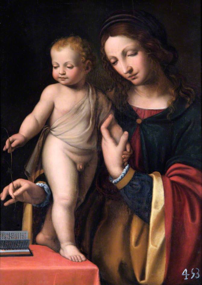 The Virgin and Child Standing - Bernardino Luini
