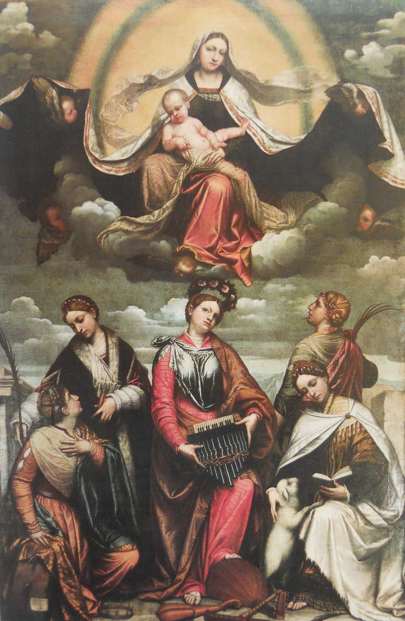 The Virgin and Child in Glory with Saints - Alessandro Bonvicino