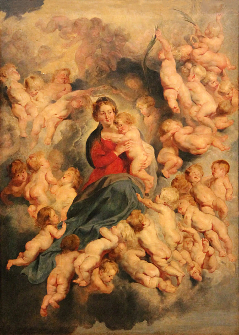 La Vierge à l'Enfant entourée des saints Innocents - Peter Paul Rubens image 1 reproduction artisanale de tableau