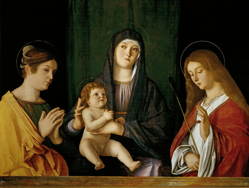 The Virgin and Child between Two Saints - Giovanni Bellini