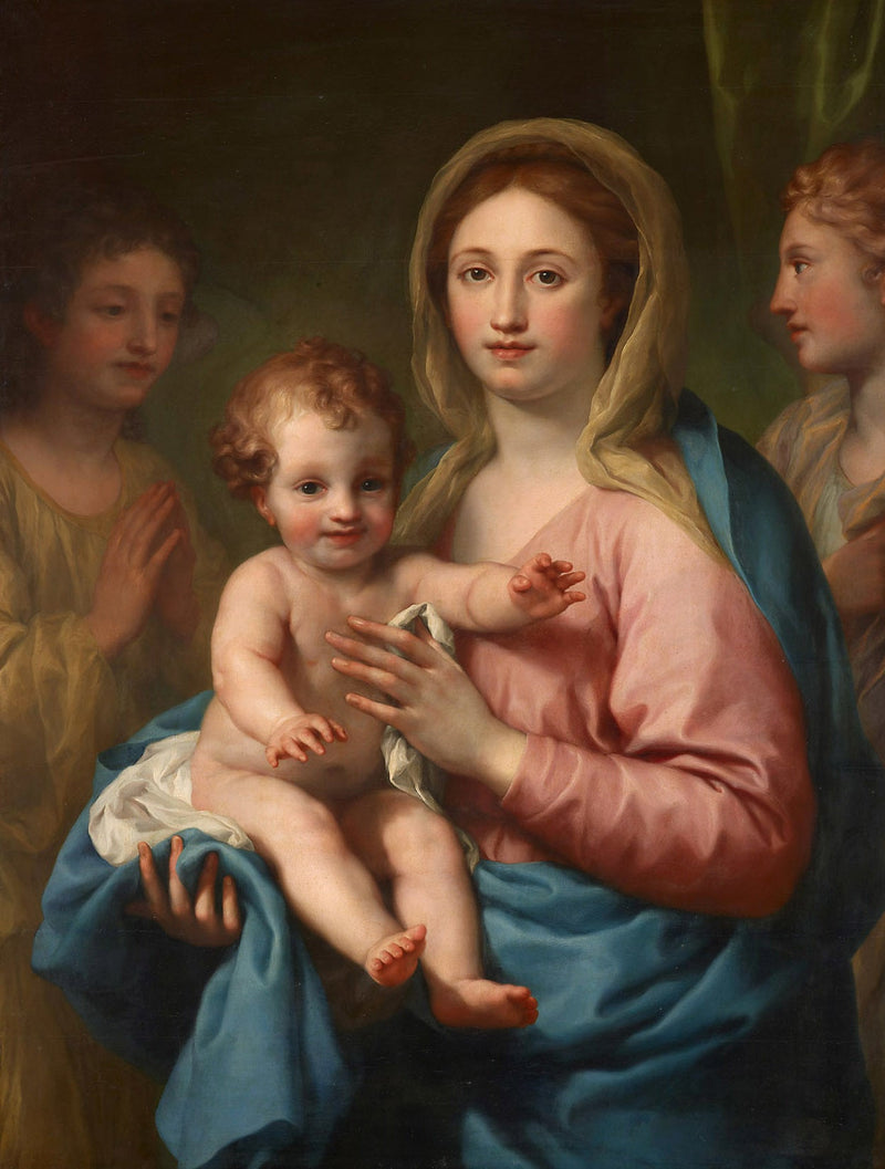 The Virgin and Child with Two Angels - Anton Raphael Mengs