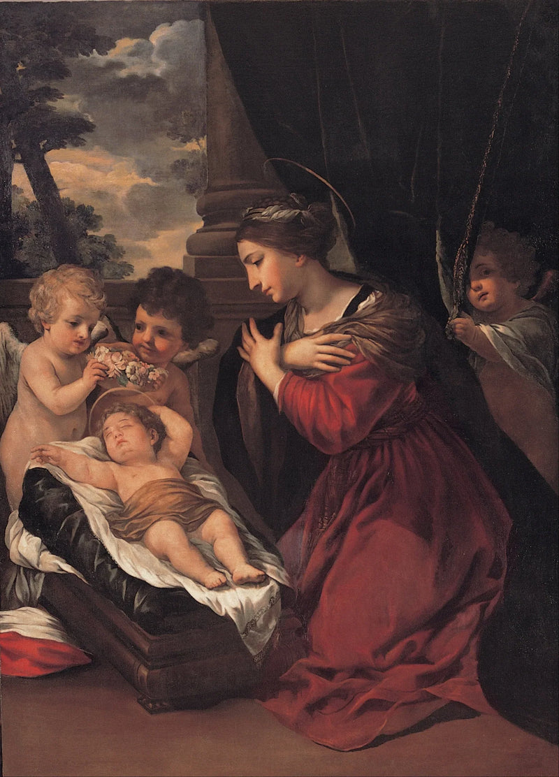 The Virgin and Child with Angels - Pietro da Cortona