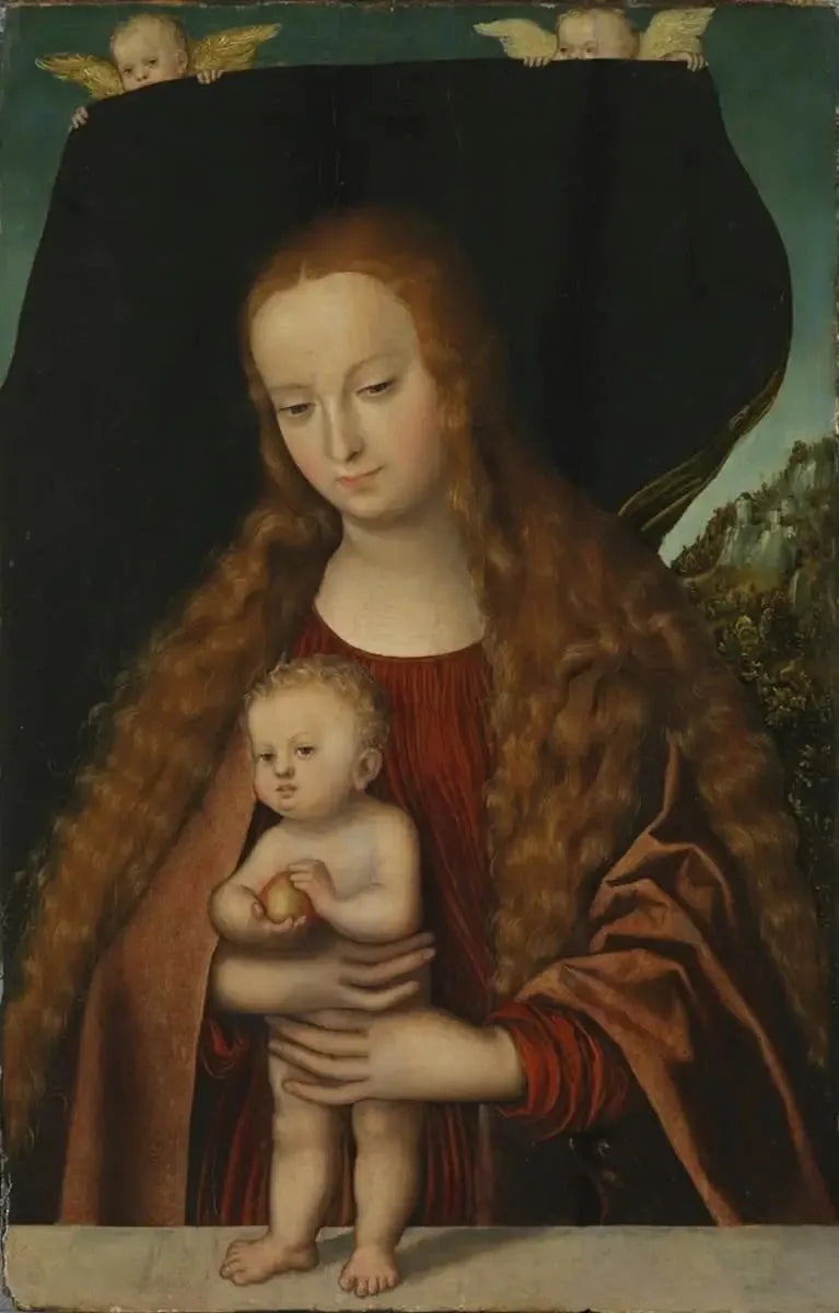 The Virgin and Child Jesus with the Apple - Lucas Cranach the Elder