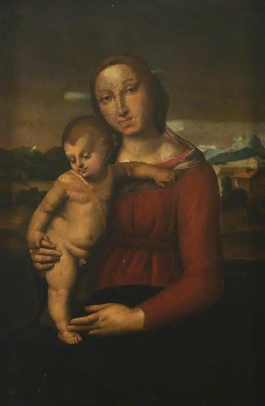 La Vierge à l'Enfant - Raphaël Sanzio image 1 reproduction artisanale de tableau