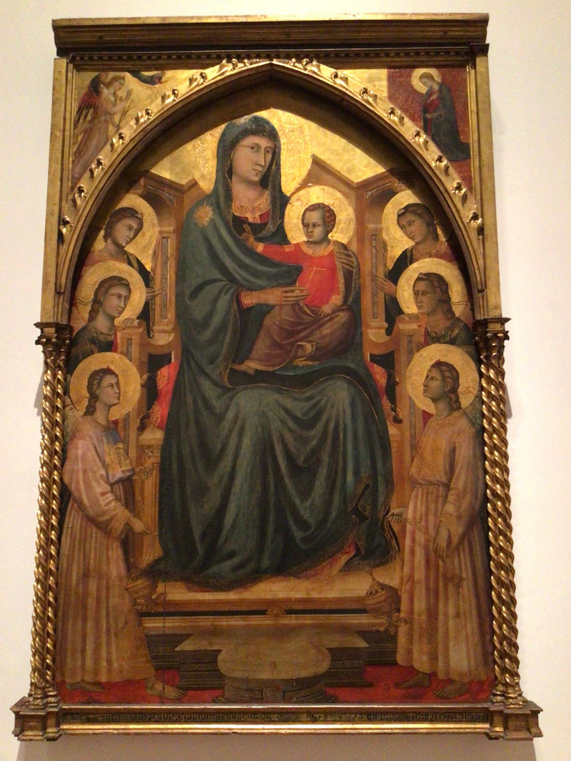 The Virgin and Child enthroned with six angels (