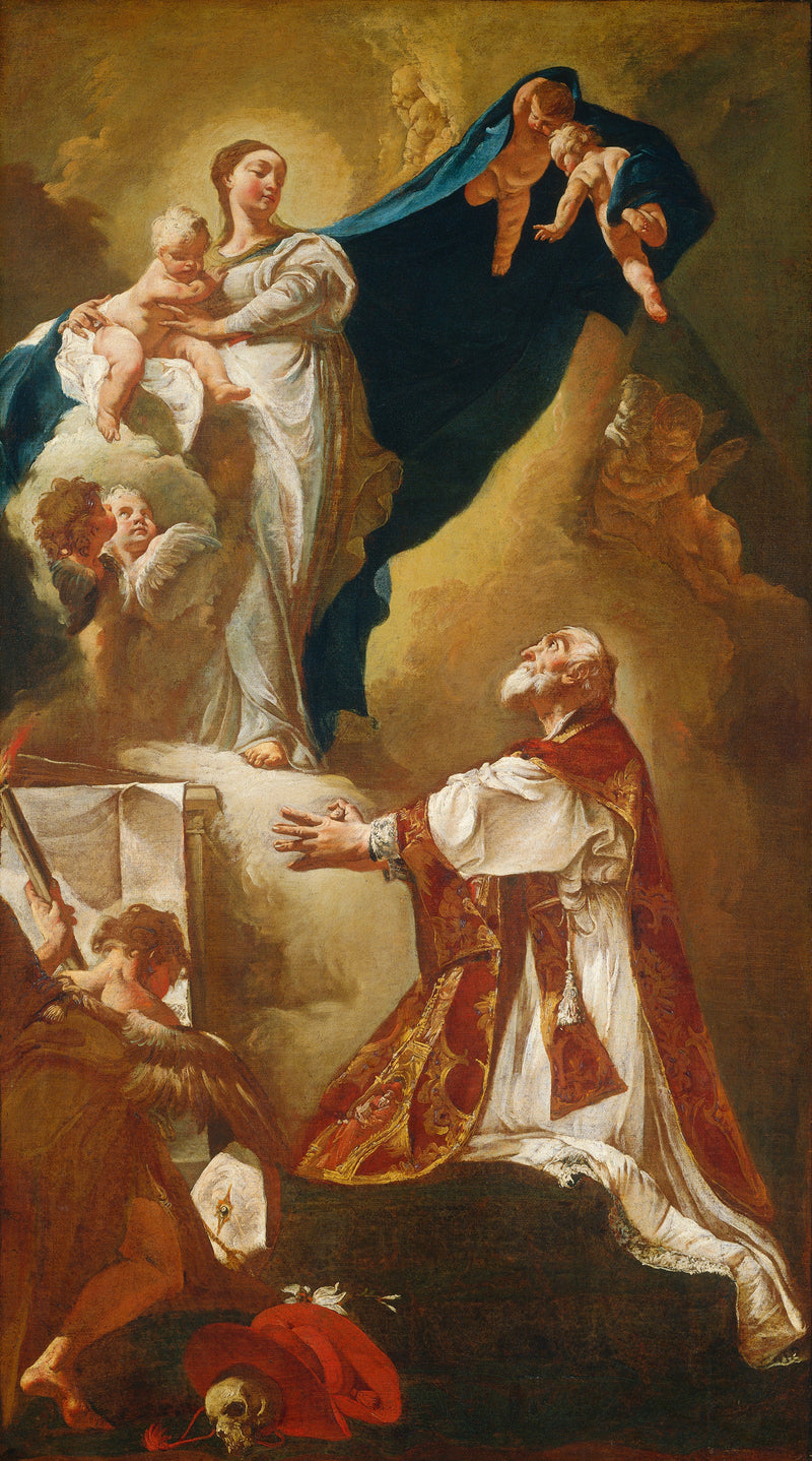 The Virgin and Child appearing to Saint Philip Neri - Giovanni Battista Piazzetta