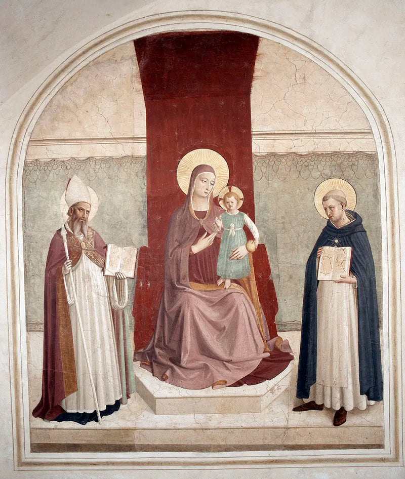 The Virgin and Child with Augustine and Thomas - Fra Angelico