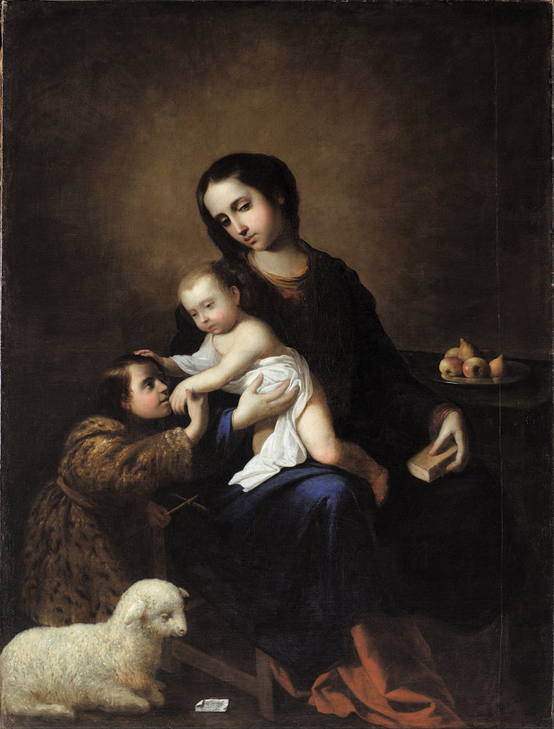 The Virgin and Child with the Little Saint John the Baptist - Francisco de Zurbarán