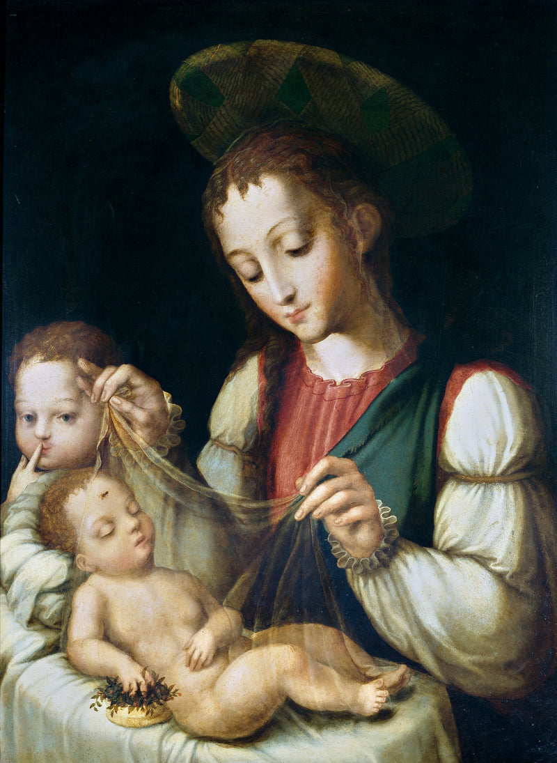 The Virgin and Child with the Little Saint John the Baptist - Luis de Morales