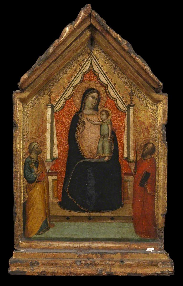 The Virgin and Child with Saint Peter and Saint Paul - Bernardo Daddi