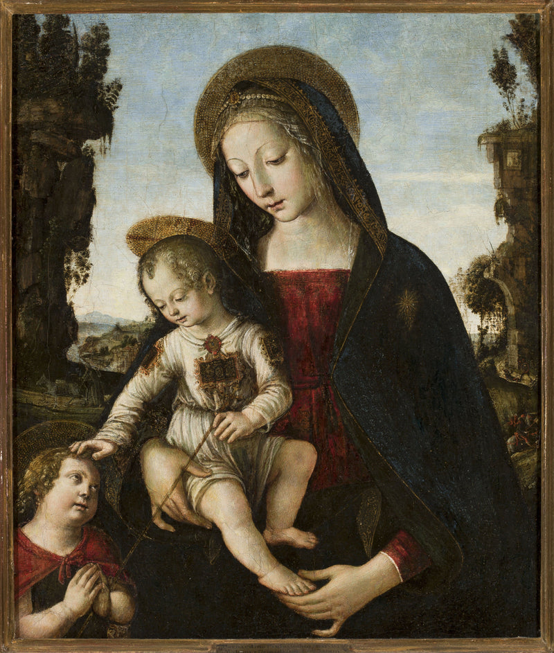 The Virgin and Child with Saint John - Pinturicchio