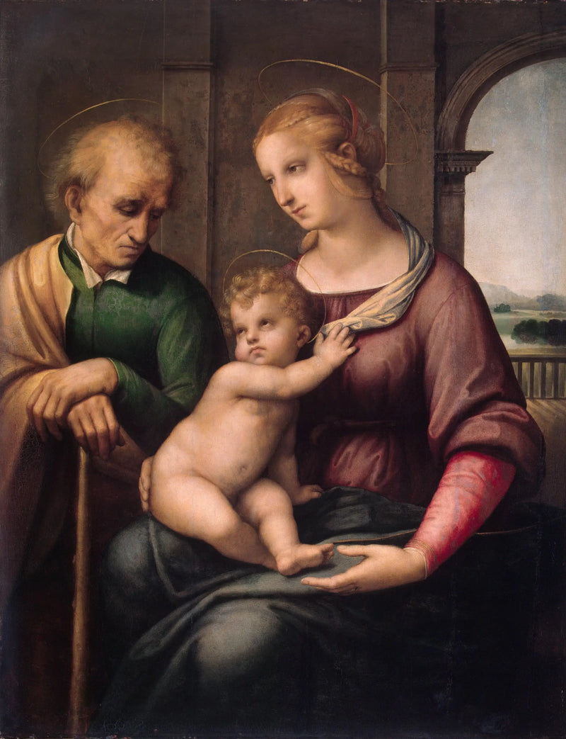 The Virgin and Child with Saint Joseph - Raphael Sanzio