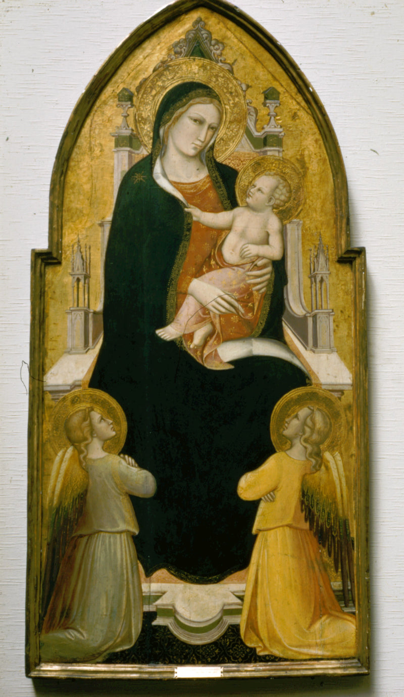 The Virgin and Child enthroned with angels - Spinello Aretino