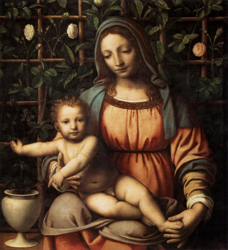The Virgin at the Rose Garden - Bernardino Luini