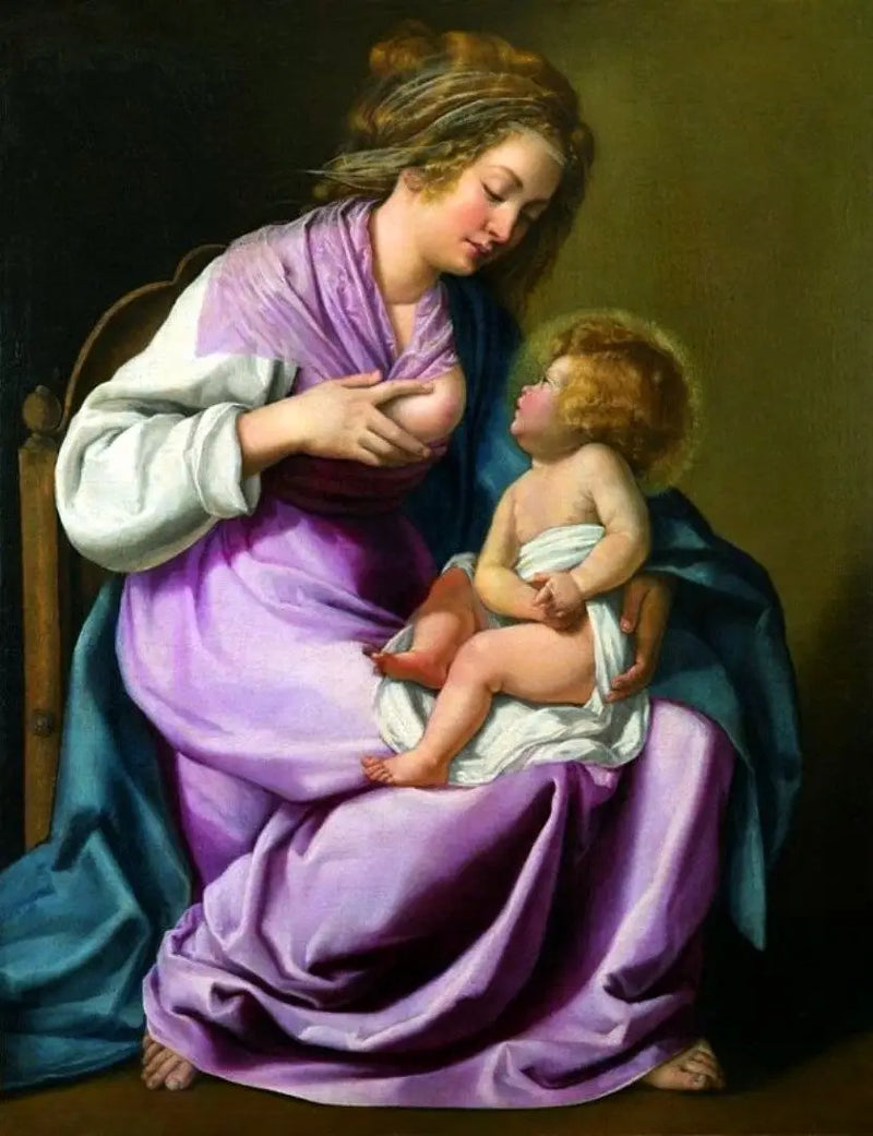 The Virgin Nursing the Child - Artemisia Gentileschi