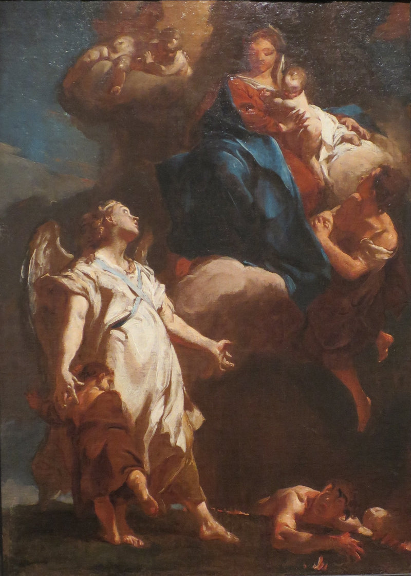 The Virgin appearing to the guardian angel - Giovanni Battista Piazzetta