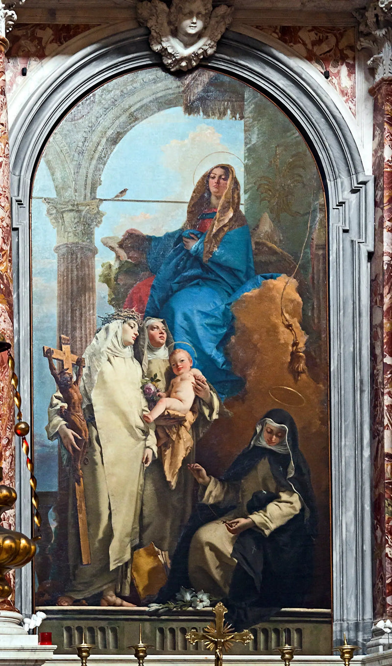The Virgin appearing to the Dominican saints - Giovanni Battista Tiepolo