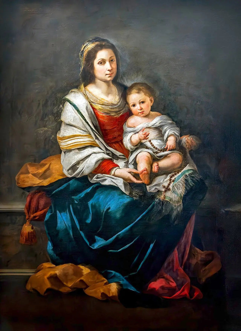 The Virgin with Rosary - Bartolomé Esteban Murillo