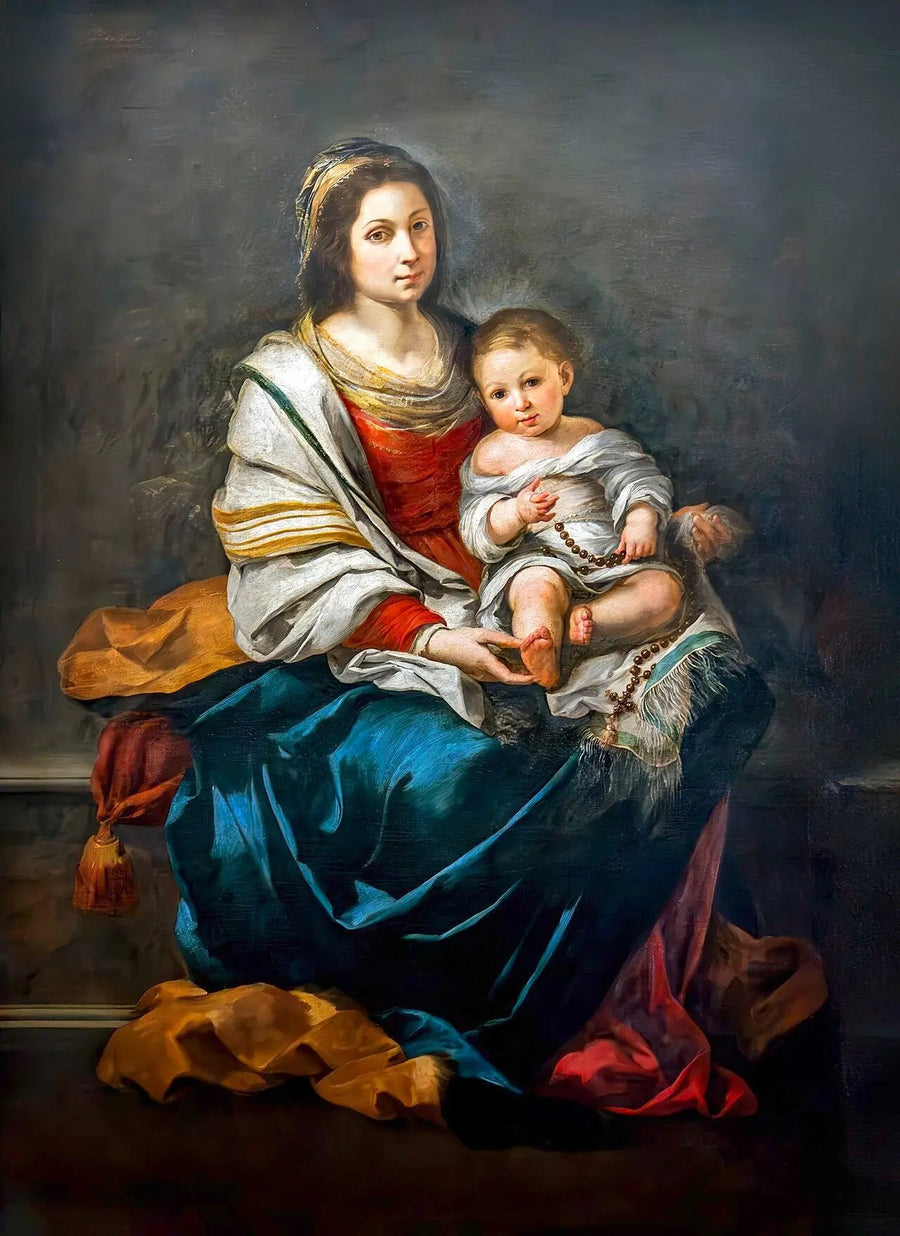 The Virgin with Rosary - Bartolomé Esteban Murillo